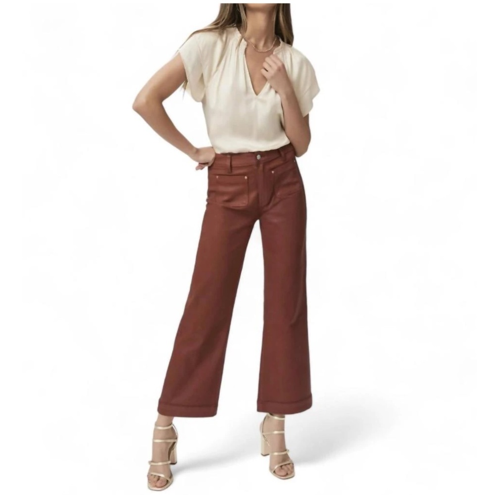 Women’s Leenah Ankle Jean In Coated Clay Sunset Jeans Pants